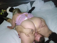 Leie, Grosser arsch, Blasen, Paar, Hd, Hotel, Muschi, Ehefrau