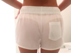 Schlafzimmer, Blasen, Muschi, Rasiert, Dusche, Dürr, Jungendliche (18+), Titten