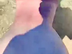 Plage, Noire, Britannique, Couple, Noir ébène, Interracial, Pov, Public