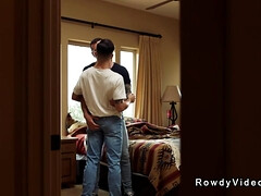 Gay lures and anal fucks handsome man in luxurious home