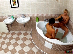 Eufrat Mai POV lesbian sex in the tub