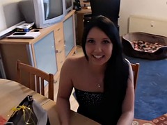 german brunette with huge tits sucks on cam on her 18th birthday - see live at www.live6cams.org