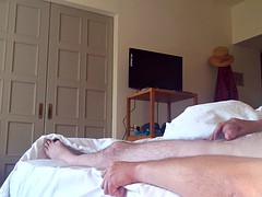 Wife jerks off my cock and make me cum