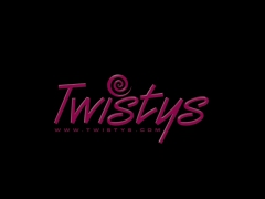 Twistys - Alektra Sky starring at The Power O