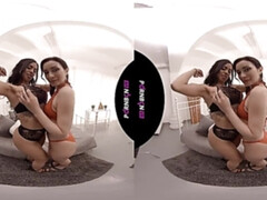 VR 4K Latinas & lesbian compilation in virtual reality big tits & big ass