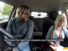 Fake Driving School - Busty Blonde Is Cum Hungry On Test 1 - Barbie Sins