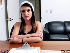 Alice Andrea's First Interracial Casting with a Big Dick and a Tattooed Hoe!
