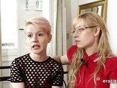 Amateur Lesbians Have an Intense Bondage Session - Blonde