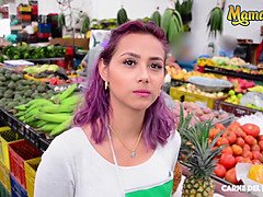 Hot brazilian teen Veronica Leal gets picked up from market and fucking nailed on camera