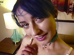 Pick Up Blue Haired Rave Cam Babe Jewelz