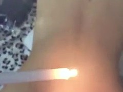 18 year old chinese college student enjoy dripping hot candl