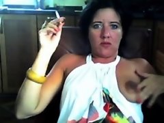 Brunette brune, Masturbation, Mature, Solo, Webcam