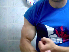 Monster Bicep and Pec Flexing