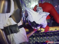 黒人, フェラチオ, バック, 開帳, 手コキする, なめる, 自然山雀, 現実