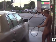 Nana, Blonde, Poilue, De plein air, Petite femme, Public, Réalité, Adolescente