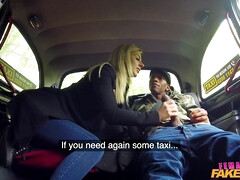 Blond Hair Girl Has Her First Big Black Dick Female Fake Taxi