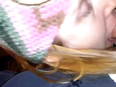 素人, フェラチオ, グループ, 淫乱熟女, 赤毛