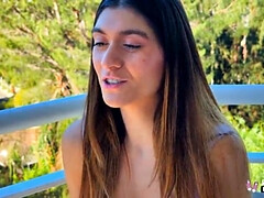 Idaho Teenie With Phat Mounds Aubry Babcock Gets Porked Outdoors And Indoors