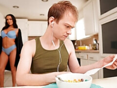 Big-boobed chick Sofi Ryan gets screwed from behind on the cam