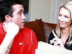 Grosser arsch, Grosser schwanz, Grosse titten, Blondine, Hundestellung, Milf, Titten, Ehefrau