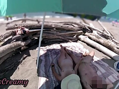 Strand, Geschnappt, Italienisch, Nudist, Im freien, Öffentlich, Spanner, Ehefrau