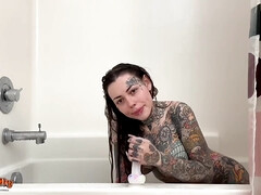 Tetas grandes, Tetona, Casero, Masturbación, Orgasmo, Ducha, Solo, Chorro