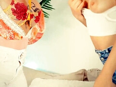 Blond, Rondborstig, Lesbisch, Moeder, Zoon, Stiefmoeder, Tiener, Speelgoed