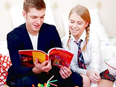 Schlafzimmer, Grosser arsch, Grosser schwanz, Blondine, Blasen, Hundestellung, Dürr, Jungendliche (18+)