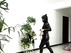 Asiatique, Brunette brune, Femme dominatrice, Fétiche, Talons, Japonaise, Lesbienne, Collant