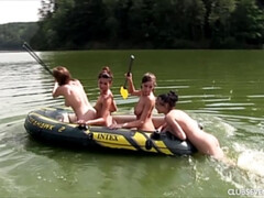 デカパイ, 茶髪の, ヨーロピアン, グループ, レズビアン, 剃毛, ティーン, 濡れ