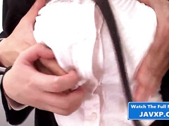 アジア人, デカパイ, 巨乳な, 日本人, 淫乱熟女, 自然山雀, オフィス, オッパイの
