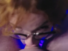 Amateur, Blonde, Sucer une bite, Gorge profonde, Lunettes, Hd, Seins naturels, Rugueux