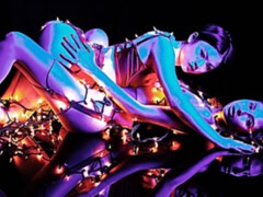 デカ尻, デカパイ, フェラチオ, 茶髪の, バック, 女 人男 人, 異人種間, ティーン