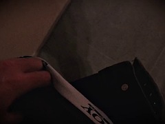 I watched her take a bath then she sucked my cock and I cum in her mouth