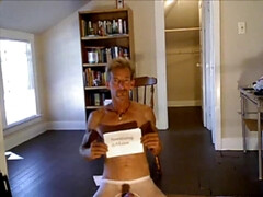 BOB MILGATE - A FREAK IN WHITE CROTCHLESS PANTYHOSE AND HIGH HEELS
