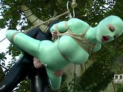 Latex-Clad MILF's Outdoor Adventure - Big Tit Lucy