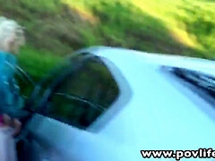 Blond, Flashing, Hardcore, Hd, Gezichtspunt, Zoon, Tiener, Tieten likken