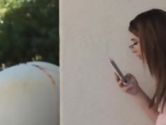 Braunhaarige, Hardcore, Interrassisch, Im freien, Jungendliche (18+)