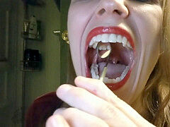 Mouth tour & Self Dentistry - teeth scratching, contraptions, uvula examination