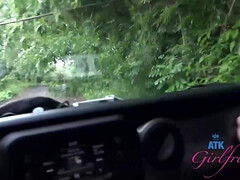 Amateur, Asiatique, Sucer une bite, Brunette brune, Voiture, Queue, Hard, Hd