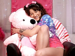 素人, ベッドルーム, オナニー, 小柄, ガリガリ, ストリッピング, ティーン, オッパイの