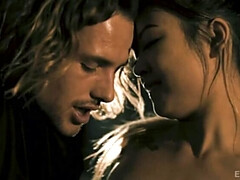 69, アジア人, 舐める尻, ブロンド, イく瞬間, 開帳, なめる, 小柄