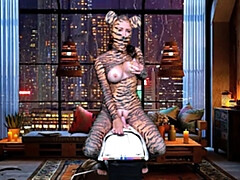 デカパイ, フェラチオ, 女, Hd, デカチンの, オナニー, オーガズム, おもちゃ