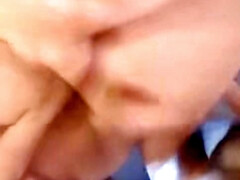 素人, デカチン, ブロンド, フェラチオ, イギリス人, カップル, 顔射, 自家製