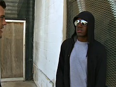 Nubian amateur stud picked up and fucked in public outdoor