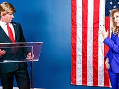 Beauty blonde Cherie Deville rides on a big dick with pleasure