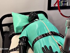 In den arsch, Sadomasochismus, Fesselspiele, Arzt, Weibliche domination, Latex, Massage