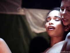 Большие сиськи, Брюнетки, Грудастые, Сидя на лице, Поцелуи, Лесбиянка, На природе, Киски