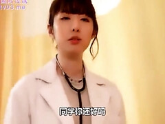 アジア人, 巨乳な, イマラチオ, チン, ダブル開発, 穴開きパンティ, オマンコ, ストッキング