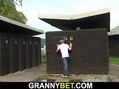 デカパイ, フェラチオ, イマラチオ, 熟年, 淫乱熟女, 母, 叫ぶ, 義母